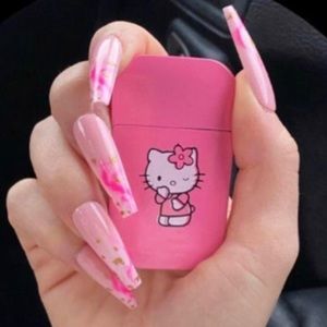 Hello kitty pink flame lighter